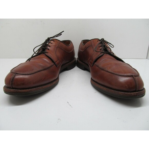 Allen Edmonds Stockbridge Brown Leather Split Toe Derbys  Mens Size 11 D main image 4